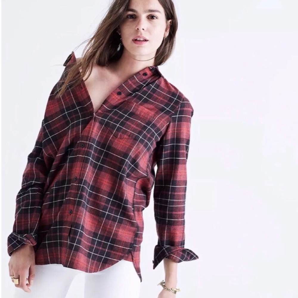 Madewell Flannel Slim Shirt in Winslow Plaid